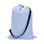 Everyday Hold All Laundry Bag Navy Seersucker by Mint Sweet Little Things Kidswear