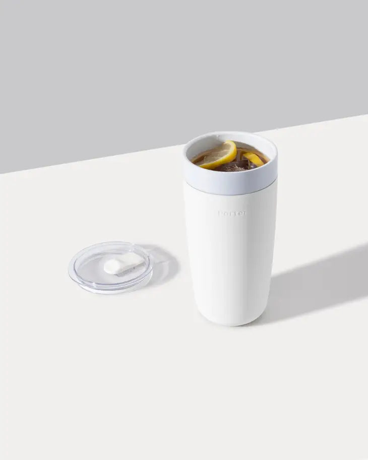 Porter Insulated Ceramic Tumbler 20oz in Cream