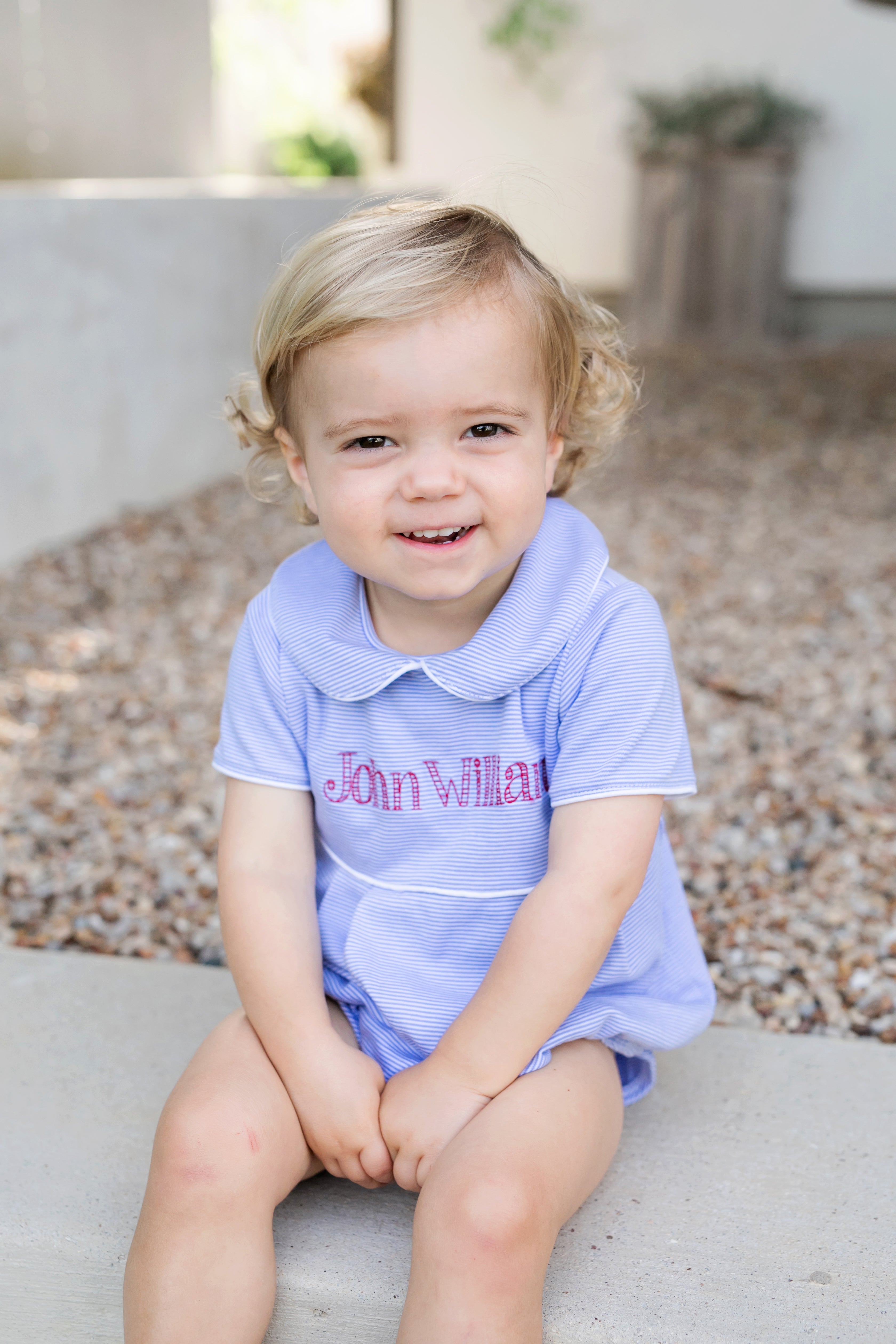 Palmer Boys' Bubble- Blue Stripes