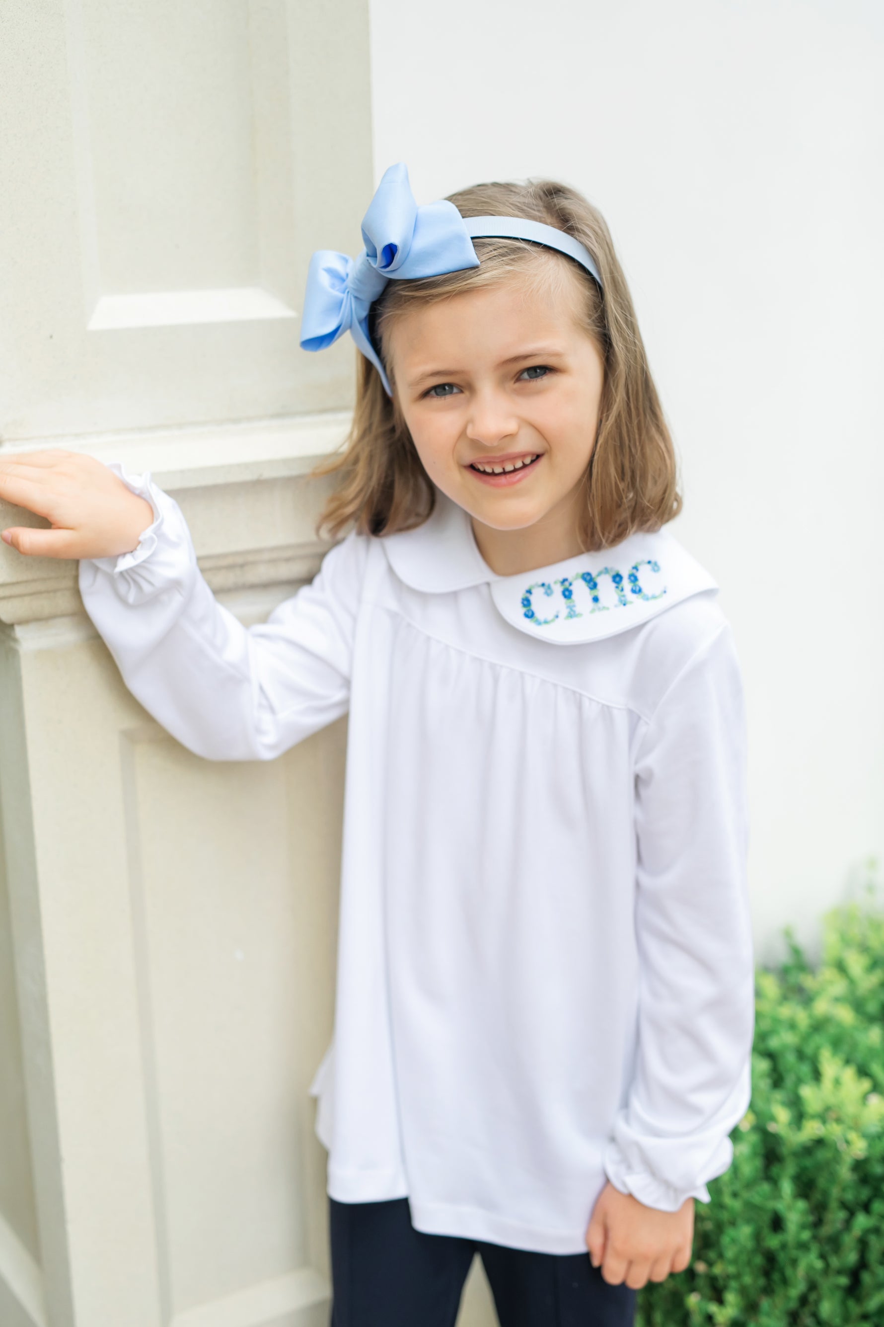 Morgan Longsleeve Peter Pan Collar Top dress for girls premium quality