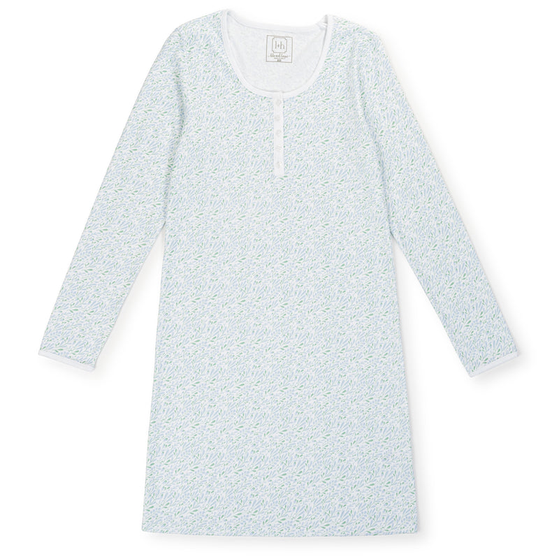 SALE Ann Women's Longsleeve Nightgown - Pastel Blooms
