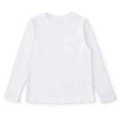 Blake Boys' Longsleeve Pocket T-shirt - White