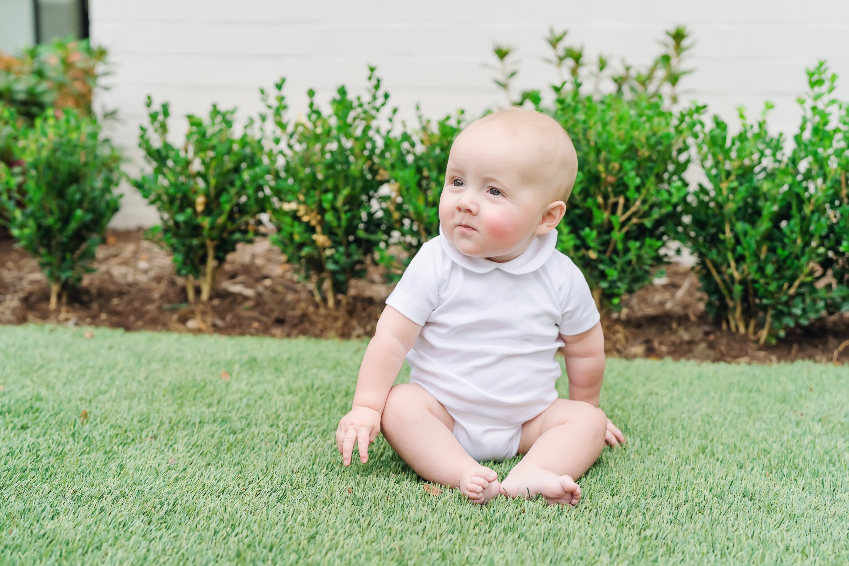 Baby Shop: Carter Pima Cotton Short Sleeved Onesie with Monogram