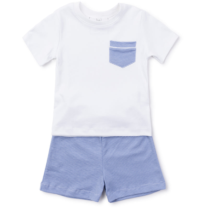 Blue and White Stripes