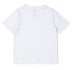 Charles Men's Shortsleeve Pocket Tshirt White kids outfit in premium cotton