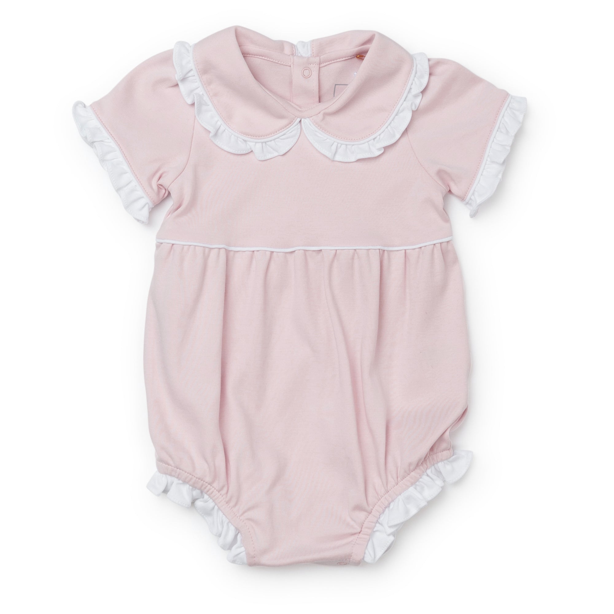 Baby Shop: Council Girls' Pima Cotton Bubble with Monogram - Light Pink