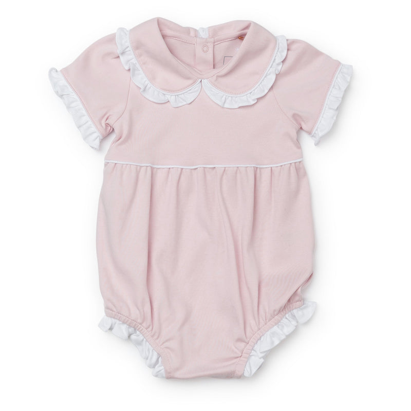 Baby Shop: Council Girls' Pima Cotton Bubble with Monogram - Light Pink