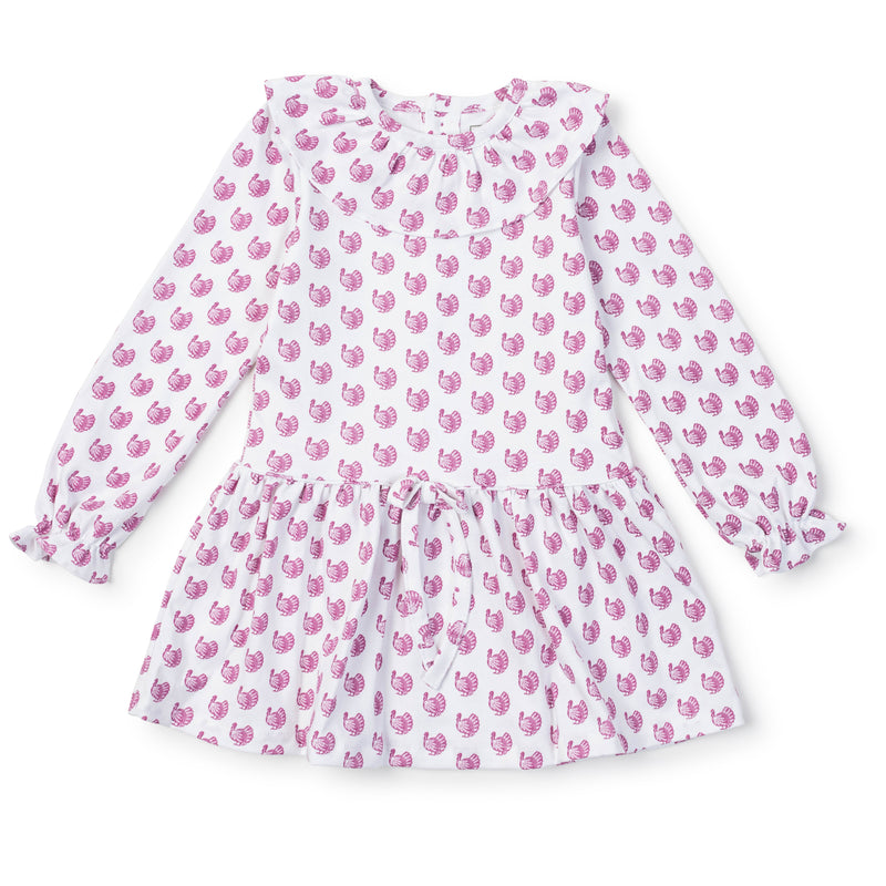 SALE Ellery Girls' Pima Cotton Dress - Turkey Trot Pink
