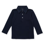 Everyday Finn Boys' Long Sleeve Polo Golf Shirt Navy Kidswear