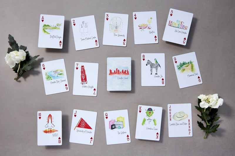 Watercolor Playing Cards by Fort52 - Houston Hand