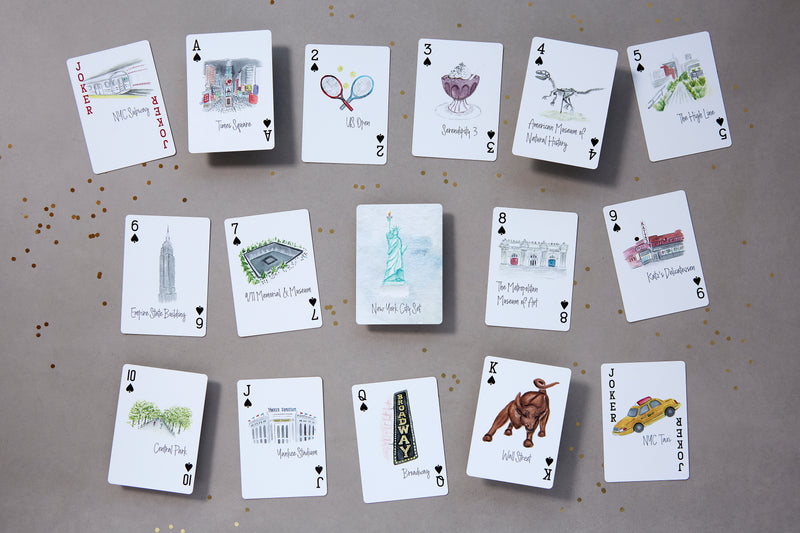Watercolor Playing Cards by Fort52 - New York City