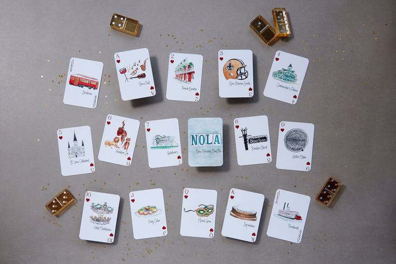 Watercolor Playing Cards by Fort52 - New Orleans Shuffle