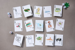 Watercolor Playing Cards by Fort52 - Oklahoma Hand