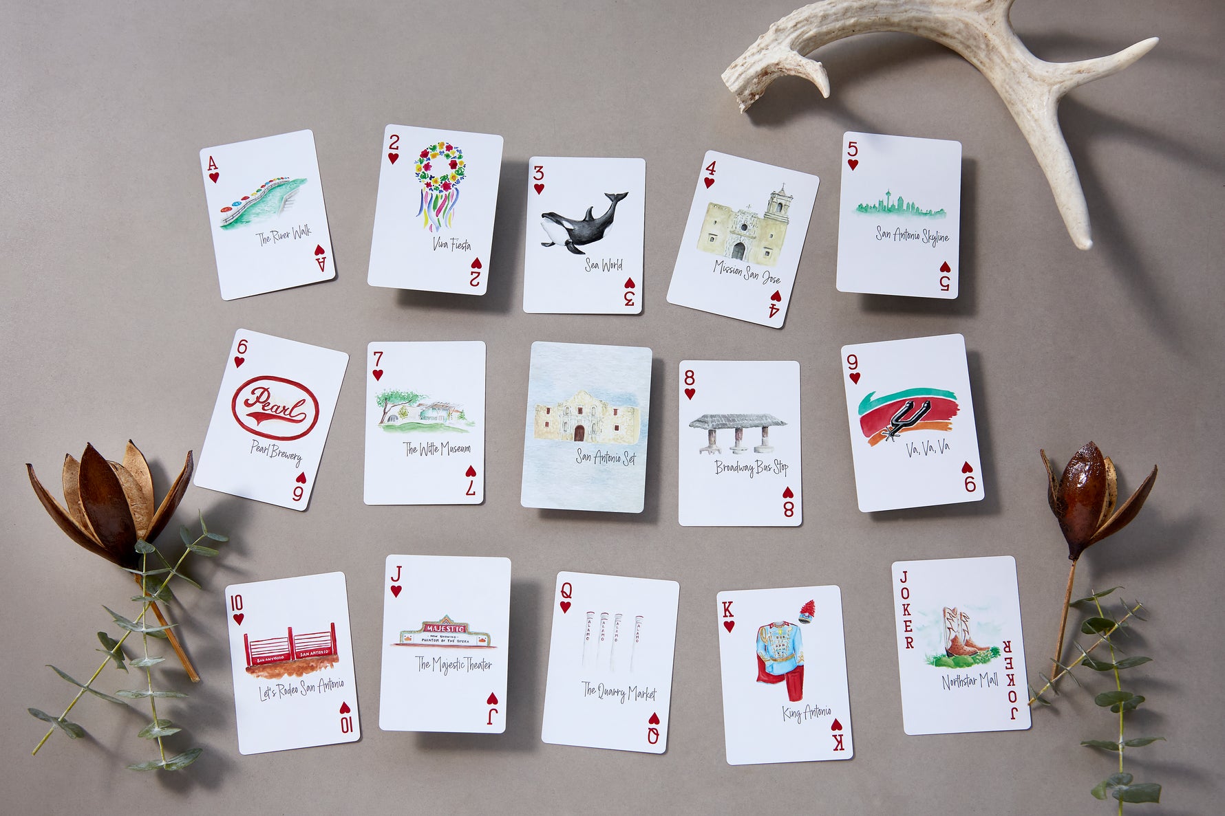 Watercolor Playing Cards by Fort52 - San Antonio Set dress for girls premium quality