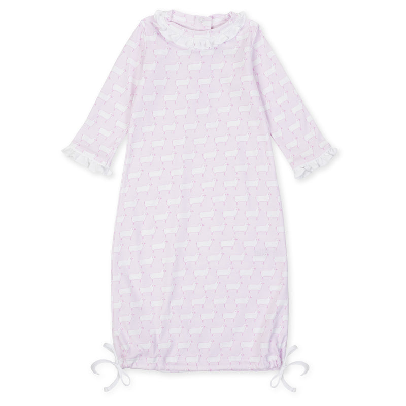 SALE Georgia Girls' Pima Cotton Daygown - Counting Sheep Pink