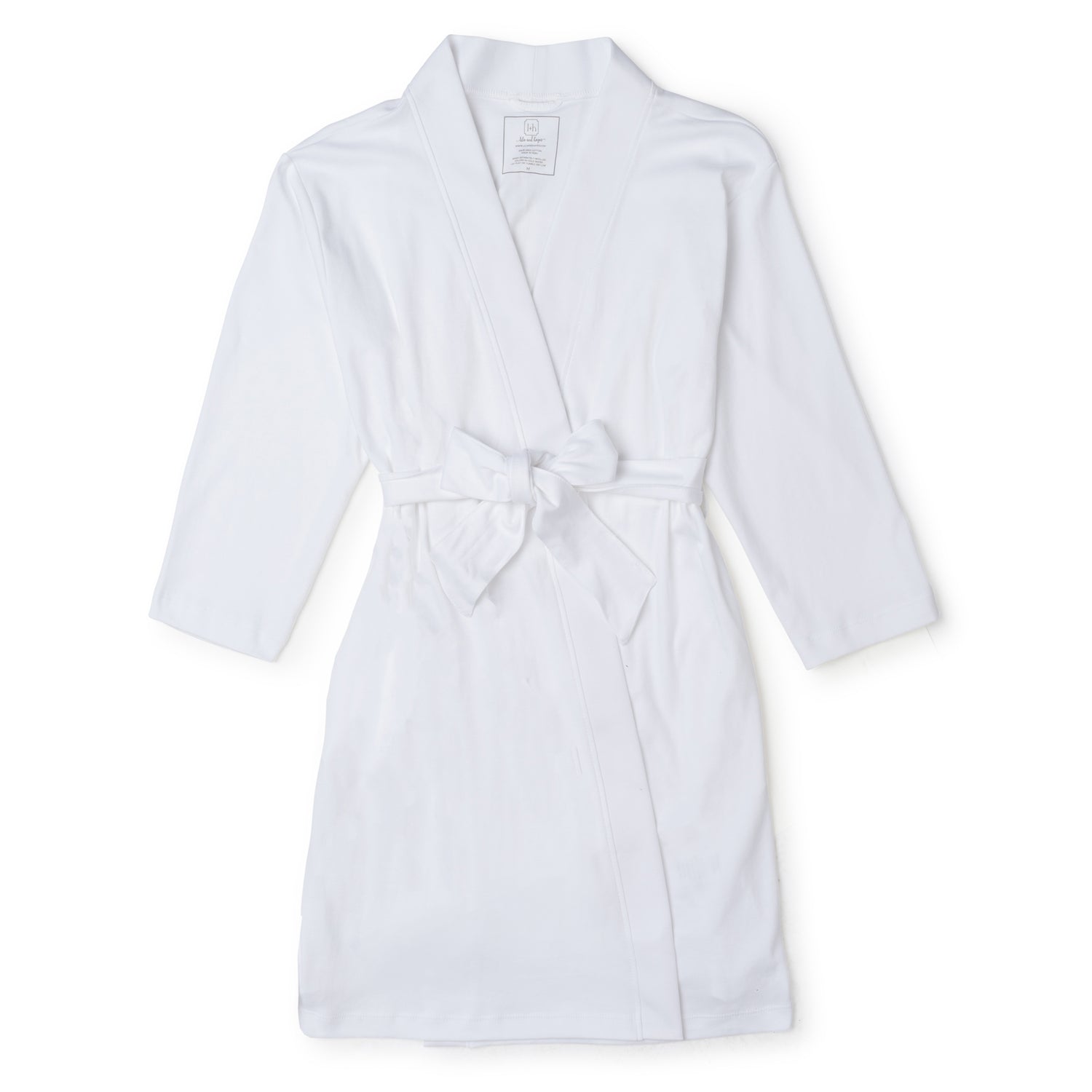 Gwen Girls' Pima Cotton Spa Wrap White