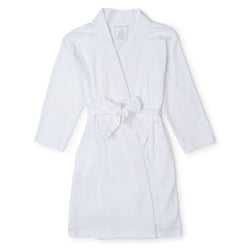 Gwen Girls' Pima Cotton Spa Wrap - White