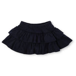 Maggie Girls' Tiered Pima Cotton Skirt Navy kids outfit in premium cotton