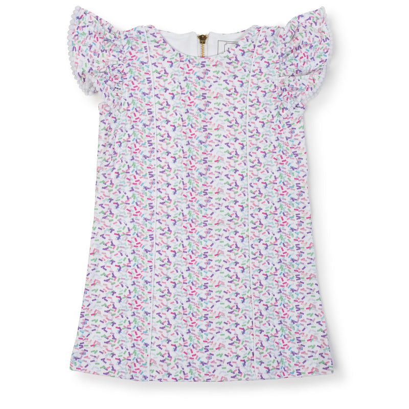 SALE Marlowe Girls' Pima Cotton Dress - Birthday Girl Confetti