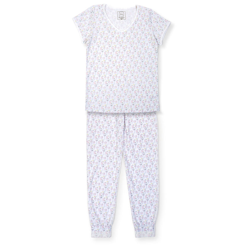 SALE Melanie Women's Pajama Jogger Pant Set - Summer Sips