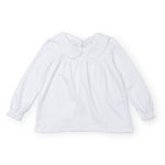 Morgan Longsleeve Peter Pan Collar Top kids outfit in premium cotton