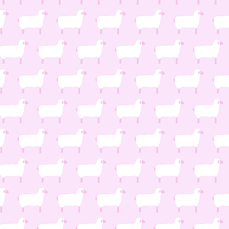 SALE Parker Girls' Pima Cotton Zipper Pajama - Counting Sheep Pink