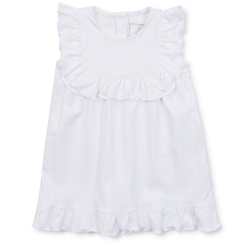 Piper Girls' Pima Cotton Dress - White