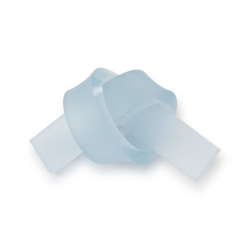 Decorative Acrylic Love Knot - Frosted Marine Blue