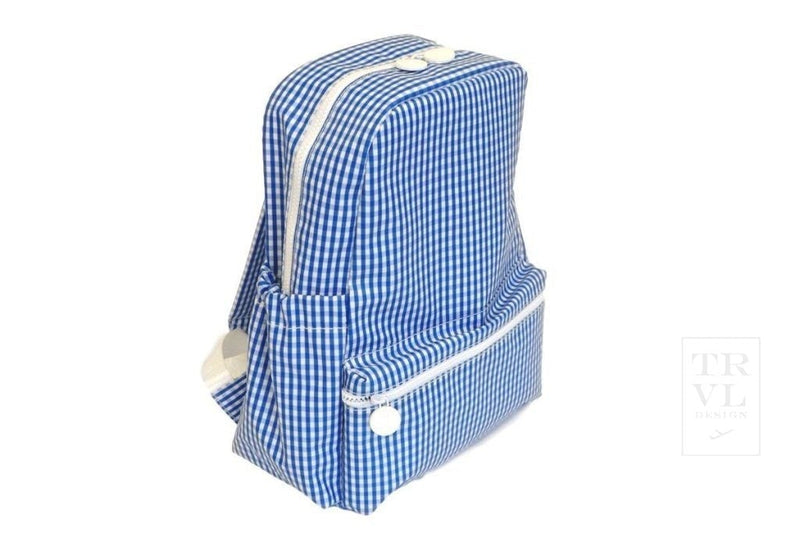 Backpacker Gingham Royal Blue by TRVL Design