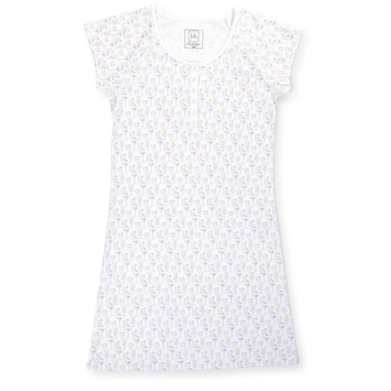 SALE Wendy Women's Pima Cotton Nightgown - Summer Sips