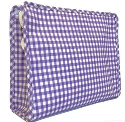 Roadie Bag Medium Gingham Purple by TRVL Design