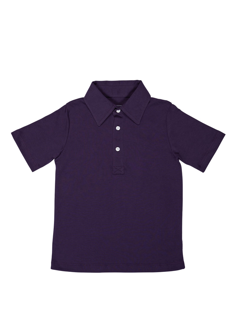 SALE Griffin Boys' Pima Cotton Polo Golf Shirt - Purple