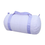 Medium Duffel Bag Lilac Seersucker by Mint Sweet Little Things kids outfit in premium cotton