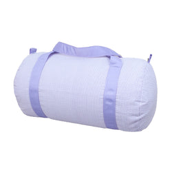 Oh Mint Medium Duffel Bag - Lilac Seersucker