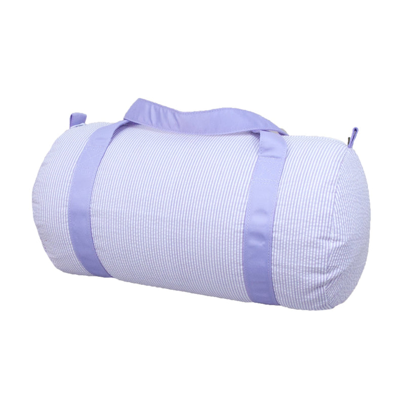 Oh Mint Medium Duffel Bag - Lilac Seersucker
