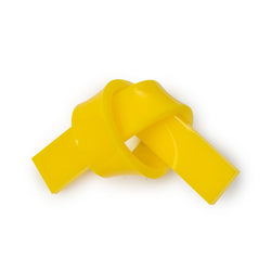 Decorative Acrylic Love Knot - Solid Yellow