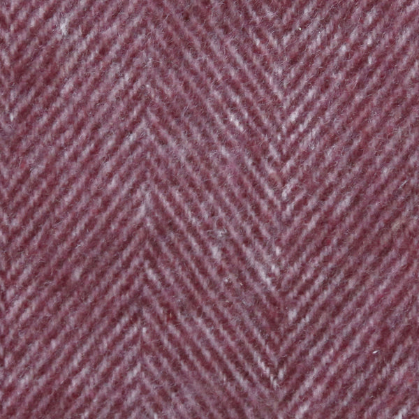 Italian Herringbone Throw in Deep Merlot with Monogram